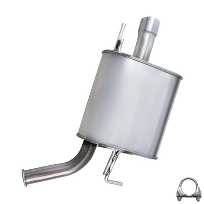 Northeastern Exhaust | Stainless Steel Driver-Side Exhaust Muffler Compatible for Infiniti G35 2007 3.5L | Free Clamp Included | Automotive Replacement Part