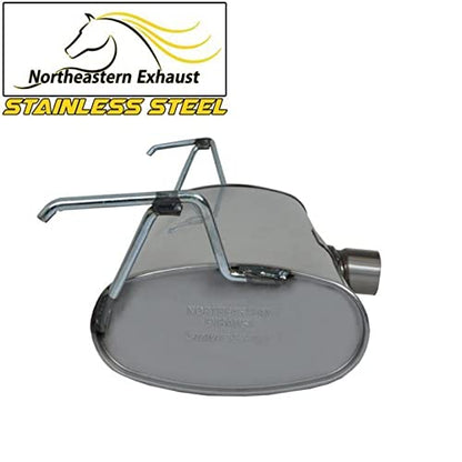 2008-2012 Chevy Malibu 2.4L | 2008-2010 Malibu 3.5L | 2009-2009 Saturn Aura 2.4L Exhaust Muffler with Hangers