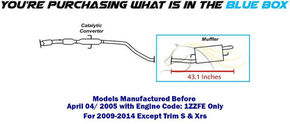 2003-2005 & 2009-2013 Toyota Corolla 1.8L Exhaust Muffler