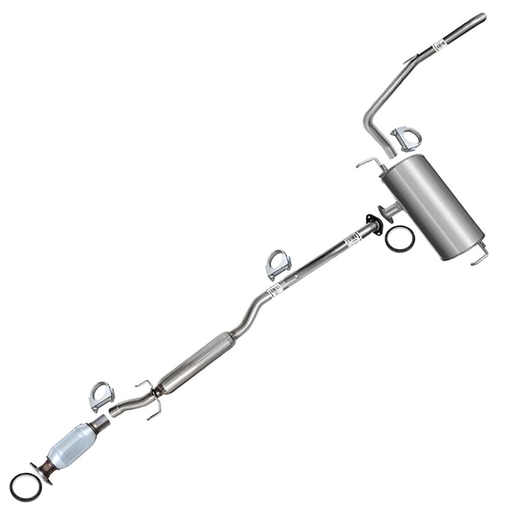 2004-2006 Toyota Sienna 3.3L Exhaust Catalytic Converter, Resonator Pipe, Muffler, & Tail Pipe| FWD
