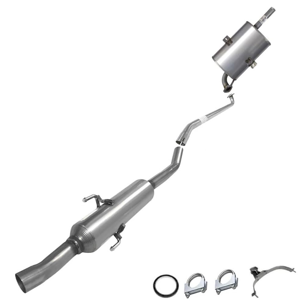 Resonator and Muffler Exhaust for 1998-2001 Chevy Prizm and Toyota Corolla 1.8L