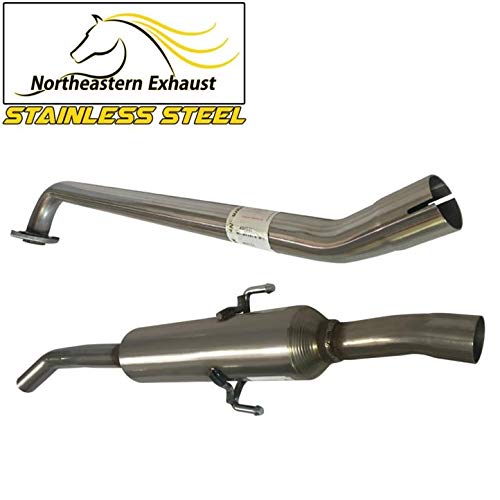 Resonator and Muffler Exhaust for 1998-2001 Chevy Prizm and Toyota Corolla 1.8L