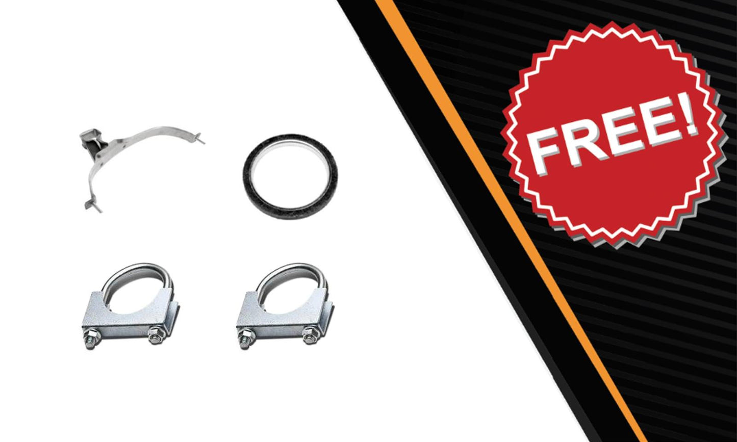 Resonator and Muffler Exhaust for 1998-2001 Chevy Prizm and Toyota Corolla 1.8L