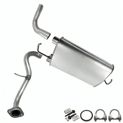 Northeastern Exhaust | Stainless Steel Exhaust Rear Muffler, Tail Pipe and Extension Pipe Exhaust System Kit Compatible for Toyota Matrix 2009-2013 1.8L | Pontiac Vibe 2009-2010 1.8L 2.4L | Free Gasket, Clamps and Spring Bolt Kit Included