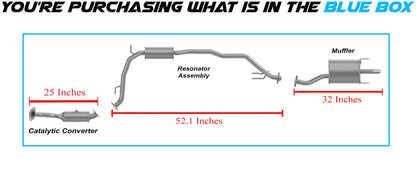 2007-2008 Honda Fit 1.5L Complete Exhaust System Kit with Catalytic
