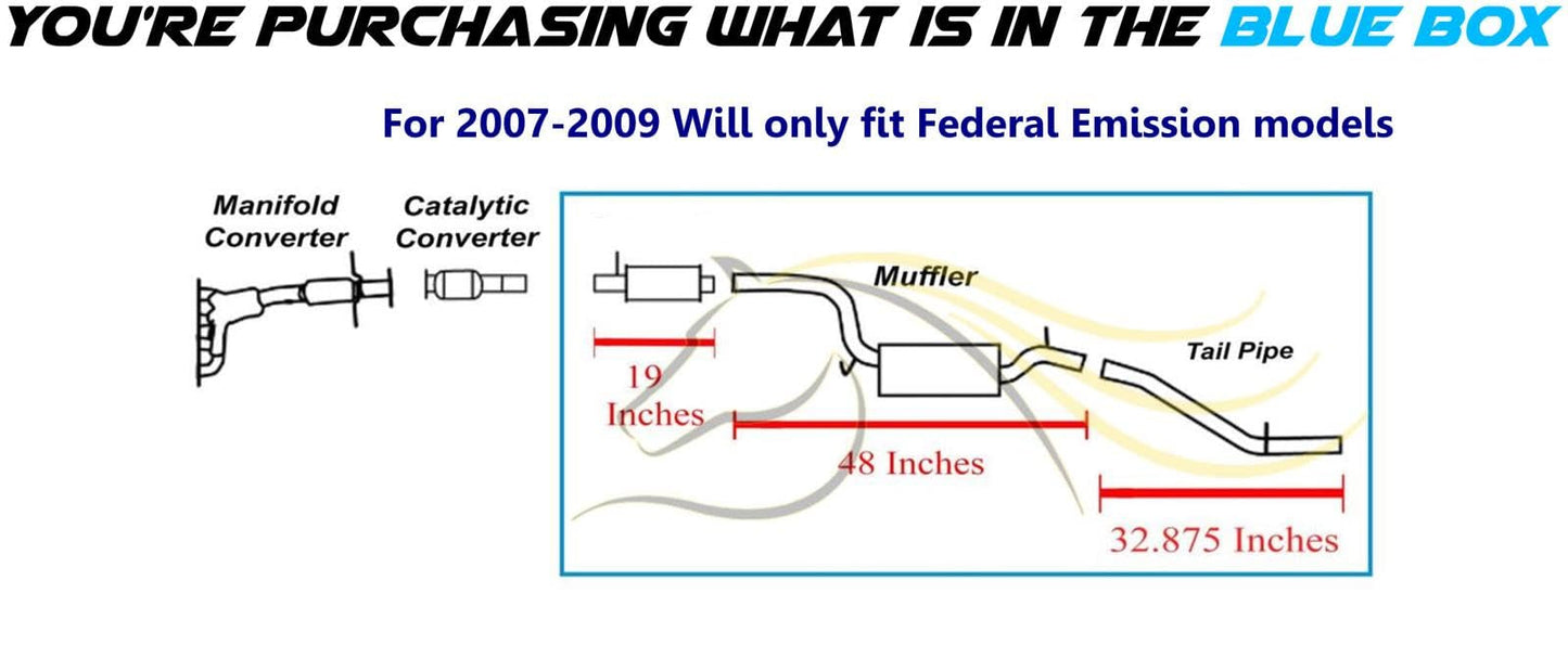 2004-2009 Mazda 3 2.0L 2.3L Cat-Back Exhaust System Kit