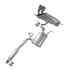 2010-2014 Volkswagen Golf 2.5L and 2006-2009 Volkswagen Rabbit 2.5L Exhaust Resonator Pipe and Muffler
