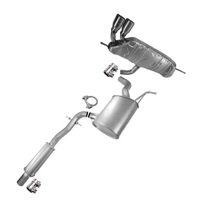 2010-2014 Volkswagen Golf 2.5L and 2006-2009 Volkswagen Rabbit 2.5L Exhaust Resonator Pipe and Muffler