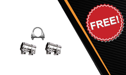 2010-2014 Volkswagen Golf 2.5L and 2006-2009 Volkswagen Rabbit 2.5L Exhaust Resonator Pipe and Muffler