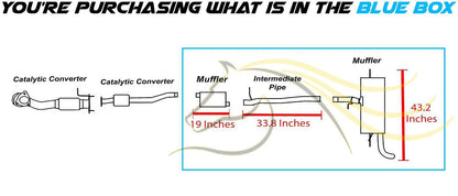 2010-2017 Chevrolet Equinox 2.4L and 2010-2017 GMC Terrain 2.4L Cat-back Exhaust System