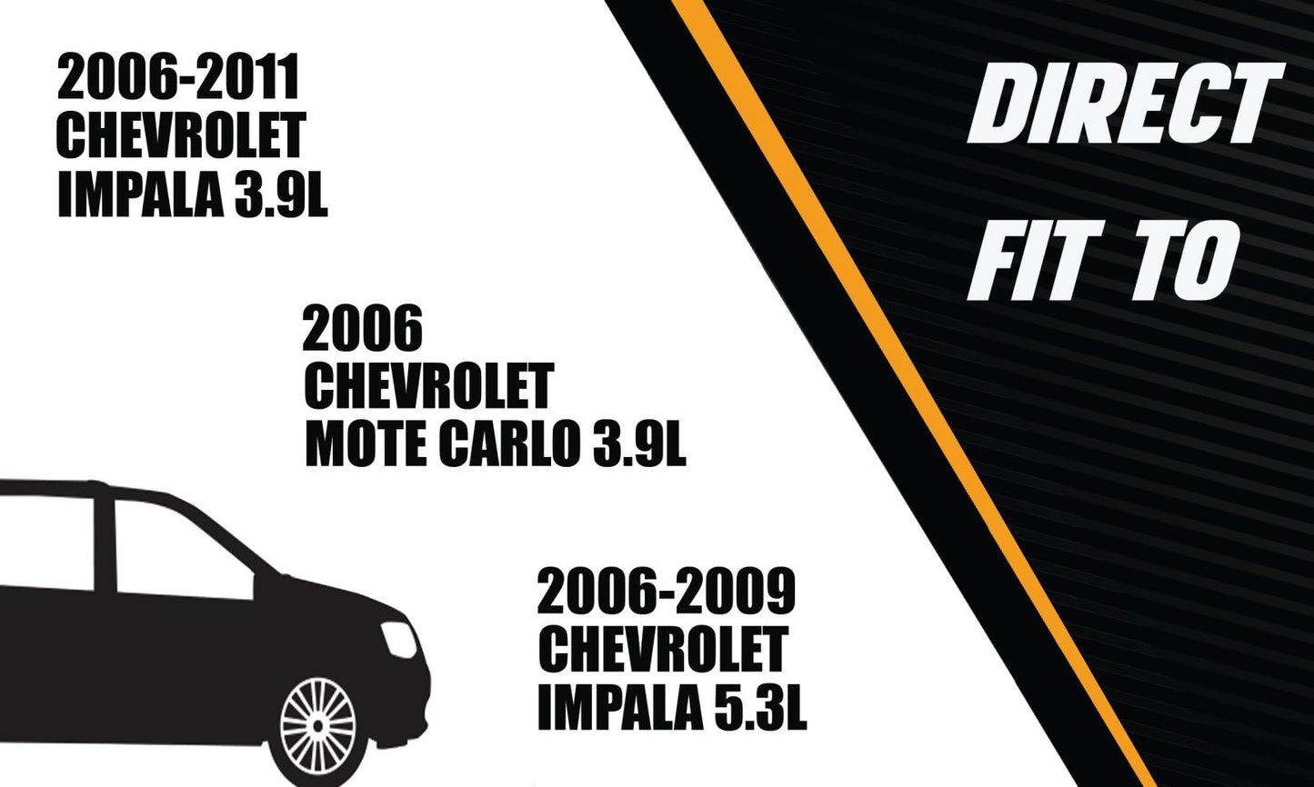 2006-2009 Chevy Impala 5.3L, 2006-2011 Impala 3.9L, and 2006 Monte Carlo 3.9L Exhaust Resonator Pipe