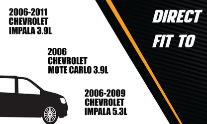 2006-2009 Chevy Impala 5.3L, 2006-2011 Impala 3.9L, and 2006 Monte Carlo 3.9L Exhaust Resonator Pipe