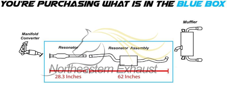 2013-2019 Ford Escape 2.0L | 2013-2019 Ford Escape 2.5L and 2013-2016 Ford Escape 1.6L Exhaust Resonator Pipe Assembly