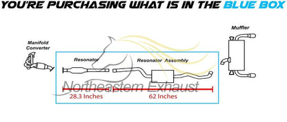 2013-2019 Ford Escape 2.0L | 2013-2019 Ford Escape 2.5L and 2013-2016 Ford Escape 1.6L Exhaust Resonator Pipe Assembly