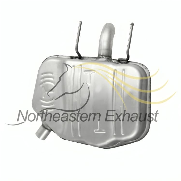 Stainless Steel Exhaust Intermediate Pipe and Muffler for Chevy Malibu 2013-2015 2.5L, 2013-2014 2.4L | Malibu Limited 2016 2.5L