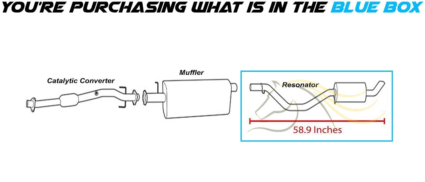 Exhaust Muffler/Resonator 2002-2009 Chevy Trailblazer 4.2L | 2002-2005 4.2L & 2003-2005 5.3L Chevy Trailblazer EXT