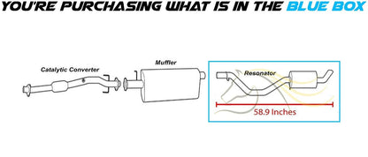 Exhaust Muffler/Resonator 2002-2009 Chevy Trailblazer 4.2L | 2002-2005 4.2L & 2003-2005 5.3L Chevy Trailblazer EXT