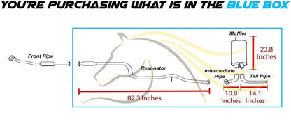 2004-2005 Chevy Classic 2.2L Exhaust System Kit