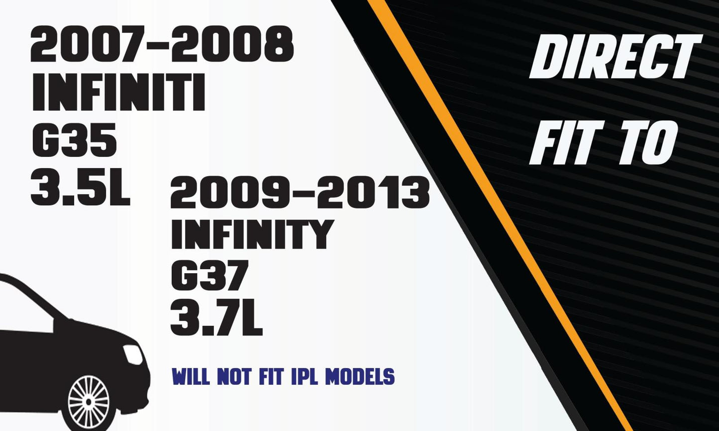 2007-2013 INFINITI G35 3.5L and 2007-2013 INFINITI G37 3.7L  Exhaust Resonator Pipe and Mufflers