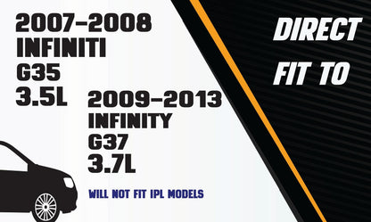 2007-2013 INFINITI G35 3.5L and 2007-2013 INFINITI G37 3.7L  Exhaust Resonator Pipe and Mufflers