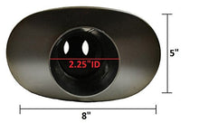 Universal Exhaust Muffler - 2.25"ID Center / 2.25" ID Dual Outlets Reversible