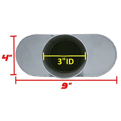 Universal Performance Muffler - Single Chamber | Dual Outlet