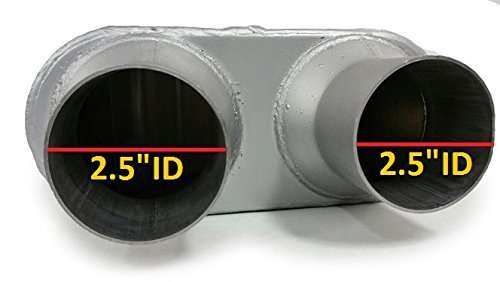 Universal Performance Muffler - Single Chamber | Dual Outlet