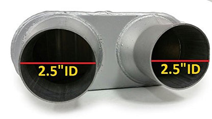 Universal Performance Muffler - Single Chamber | Dual Outlet