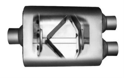 Universal Performance Muffler - Single Chamber | Dual Outlet