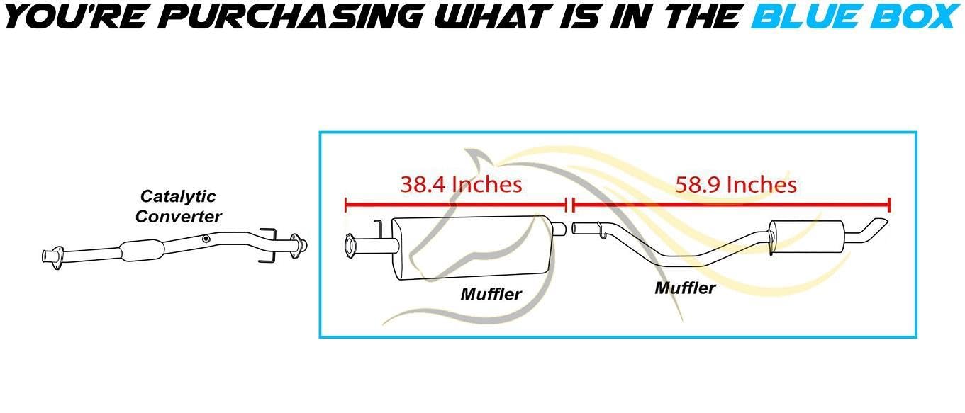 Exhaust Mufflers for 2002-2005 Chevy Trailblazer and GMC Envoy 4.2L