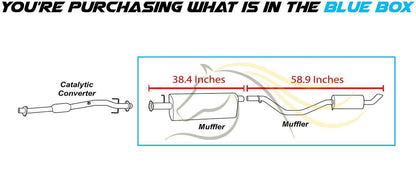 Exhaust Mufflers for 2002-2005 Chevy Trailblazer and GMC Envoy 4.2L