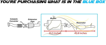 2005-2008 Mercury Mariner 2.3L 3.0L Exhaust Muffler and Resonator Pipe