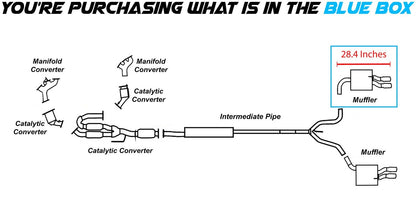 2004-2008 Nissan Maxima 3.5L Muffler Exhaust
