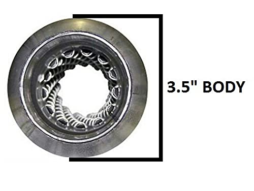 Colt Exhaust | Stainless Steel Universal Straight Blank Glass Pack Muffler Resonator (2"ID / 2" OD / 18" long) | Automotive Replacement Part