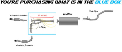 2004 Jeep Liberty 3.7L Front Exhaust Y Pipe
