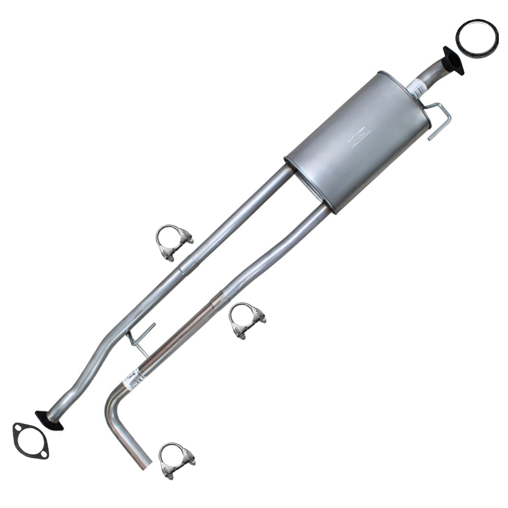 2007-2015 Nissan Titan 5.6L Exhaust Muffler Assembly | 139.8" Wheelbase only