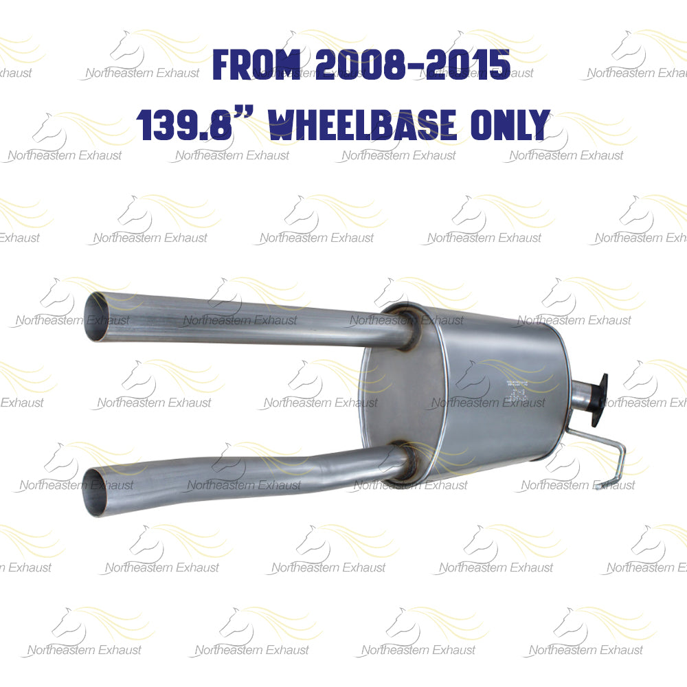 2007-2015 Nissan Titan 5.6L Exhaust Muffler Assembly | 139.8" Wheelbase only