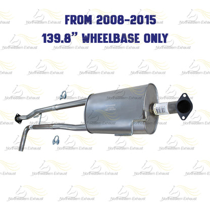 2007-2015 Nissan Titan 5.6L Exhaust Muffler Assembly | 139.8" Wheelbase only
