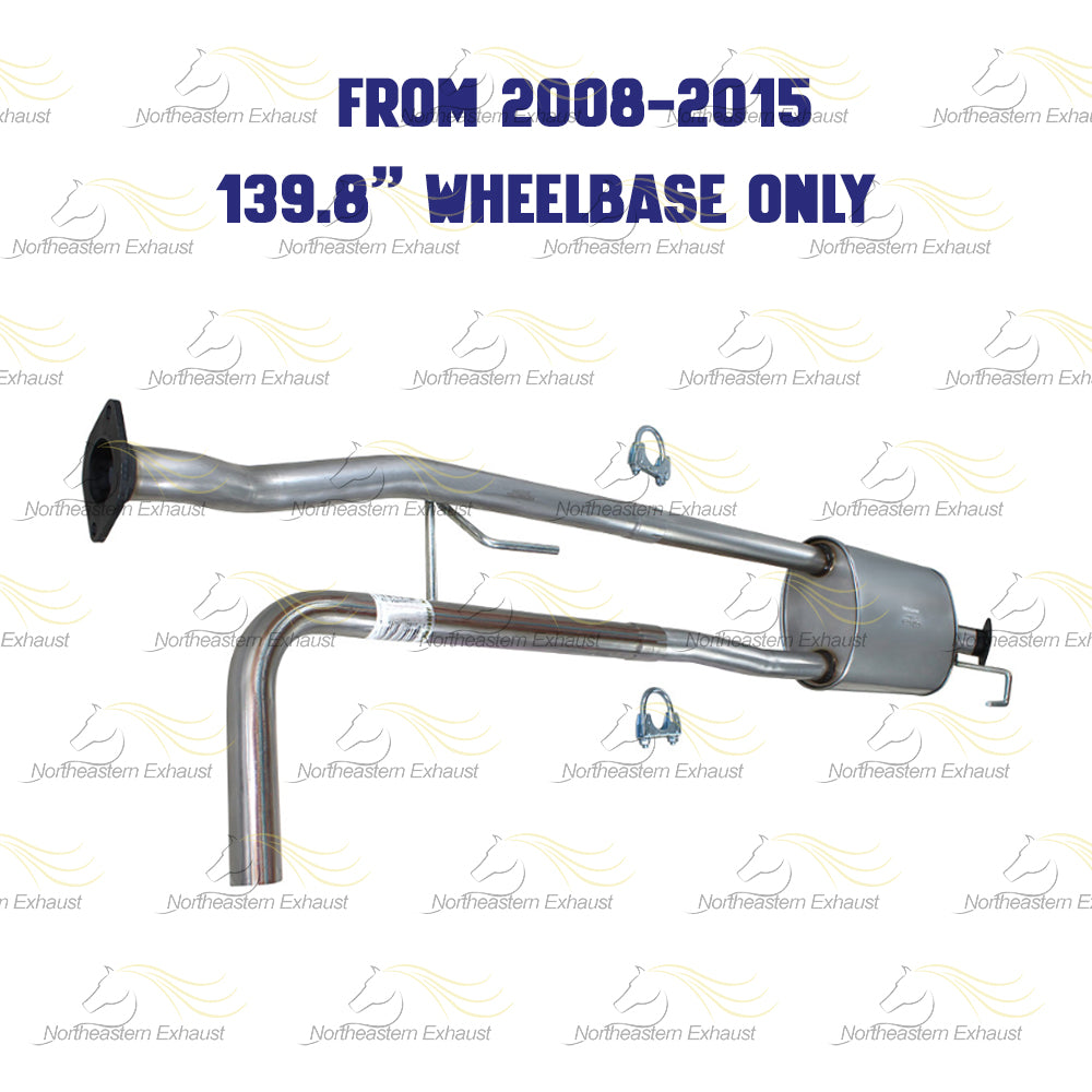 2007-2015 Nissan Titan 5.6L Exhaust Muffler Assembly | 139.8" Wheelbase only