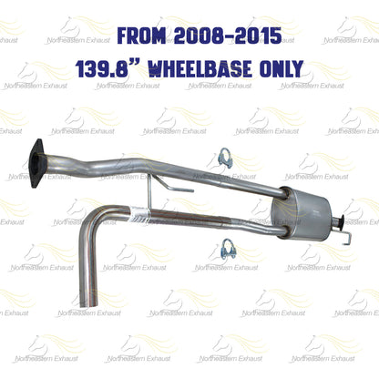 2007-2015 Nissan Titan 5.6L Exhaust Muffler Assembly | 139.8" Wheelbase only