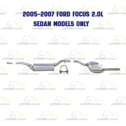 2003-2007 Ford Focus 2.0L 2.3L Exhaust Mufflers