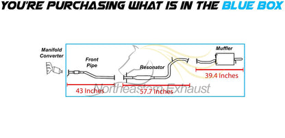 2000-2005 Hyundai Accent 1.5L 1.6L Exhaust System Kit