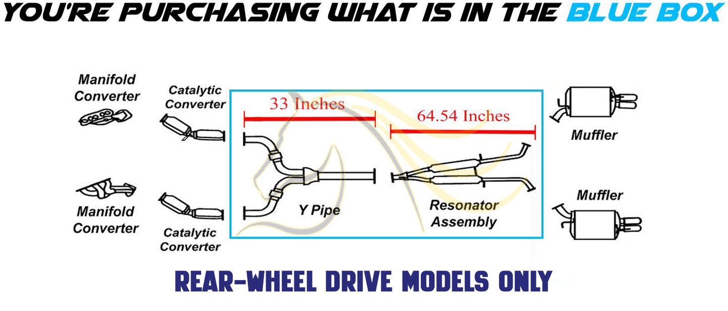 2006-2008 Infiniti M35 3.5L Exhaust Y-Pipe and Resonator | For RWD