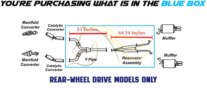 2006-2008 Infiniti M35 3.5L Exhaust Y-Pipe and Resonator | For RWD