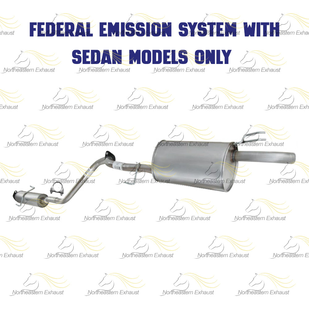 2010-2013 Kia Forte 2.0L Resonator and Muffler Exhaust Kit