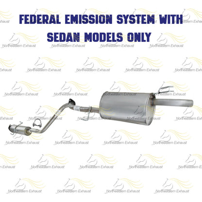 2010-2013 Kia Forte 2.0L Resonator and Muffler Exhaust Kit