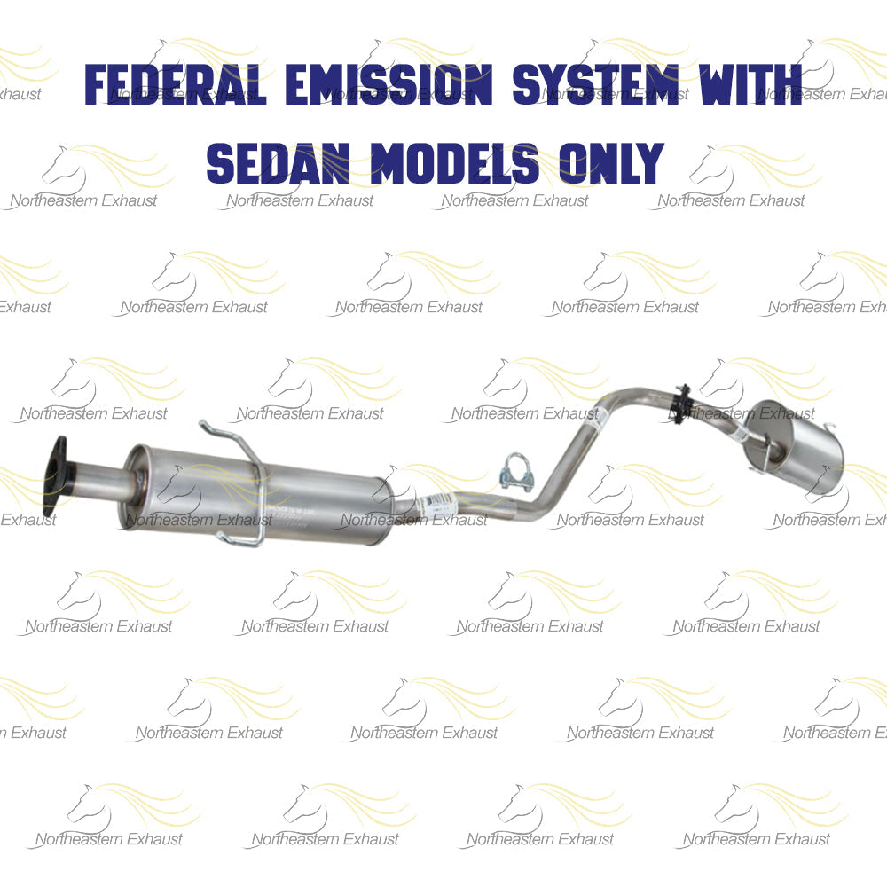 2010-2013 Kia Forte 2.0L Resonator and Muffler Exhaust Kit