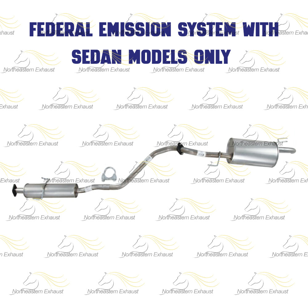 2010-2013 Kia Forte 2.0L Resonator and Muffler Exhaust Kit