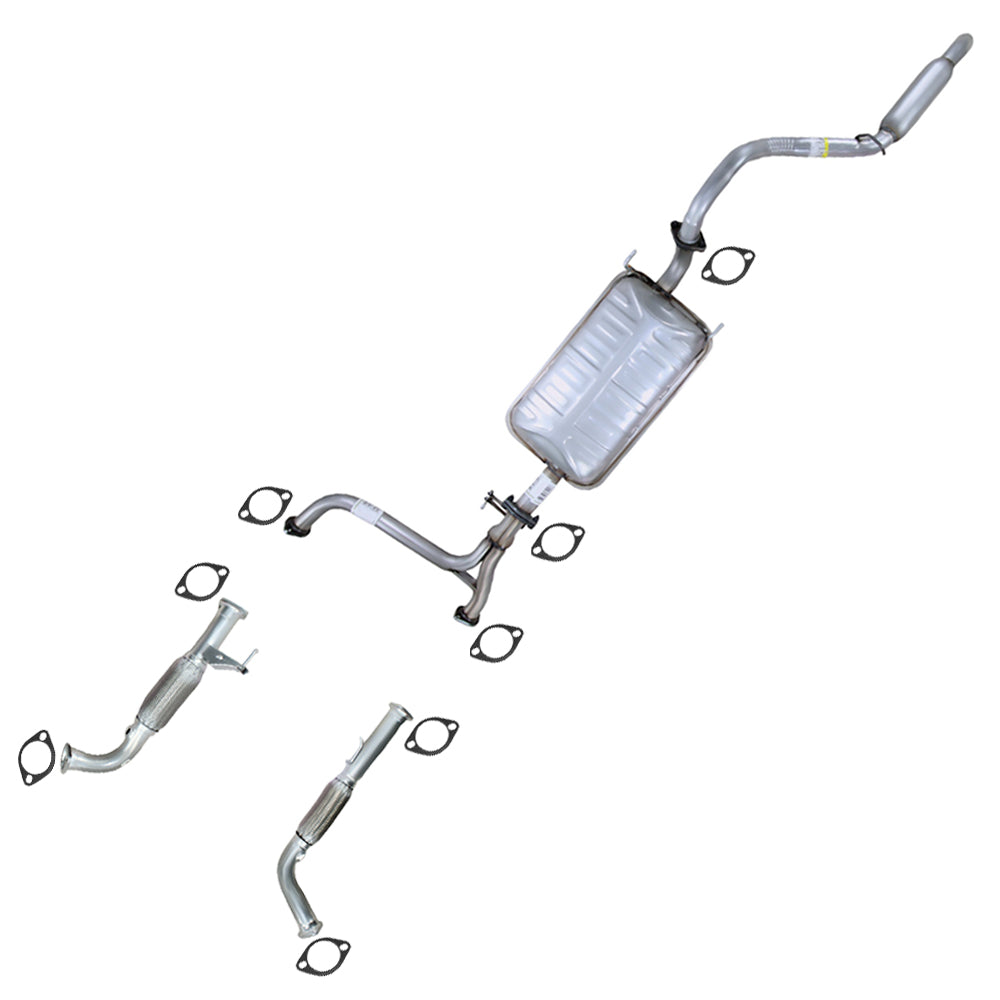 2007-2009 Kia Sorento Exhaust System - Stainless Steel