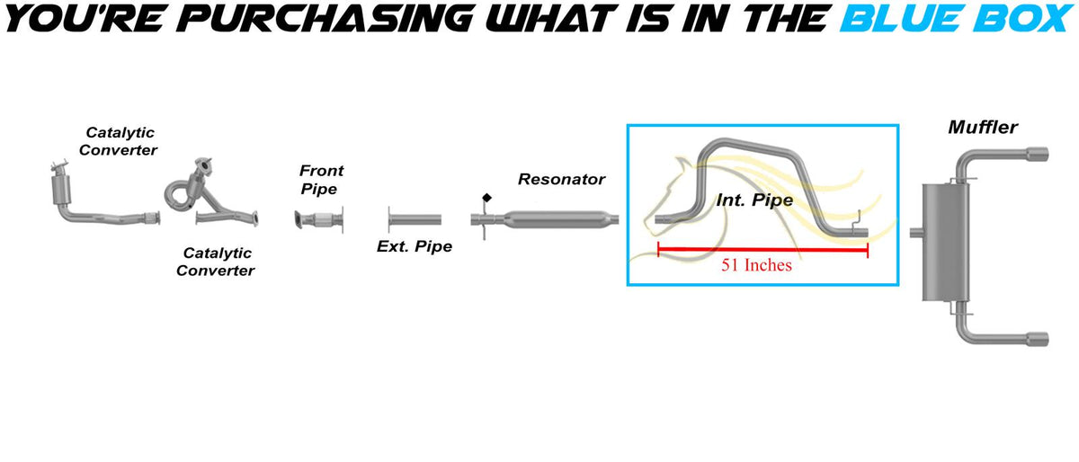 2008-2012 Chevy Malibu 3.6L Exhaust Pipe